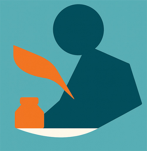 Wie schwarze Tinte Logo